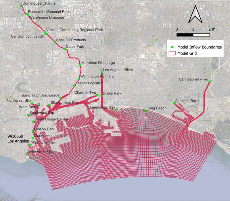 Dominguez Channel H2S transport and volatilization modeling, Los Angeles County