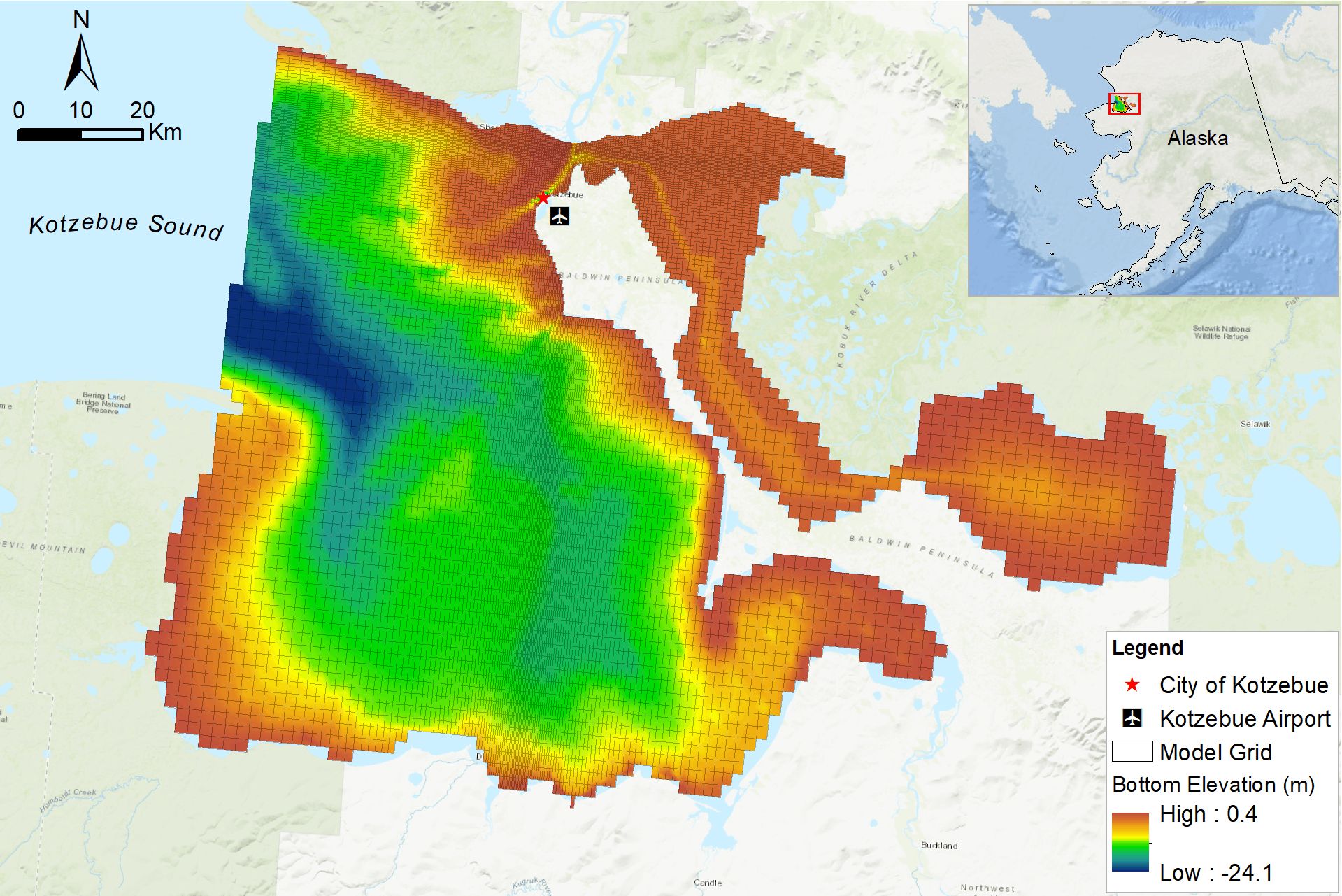 Kotzebue Airport expansion coastal circulation and sediment transport modeling, Alaska