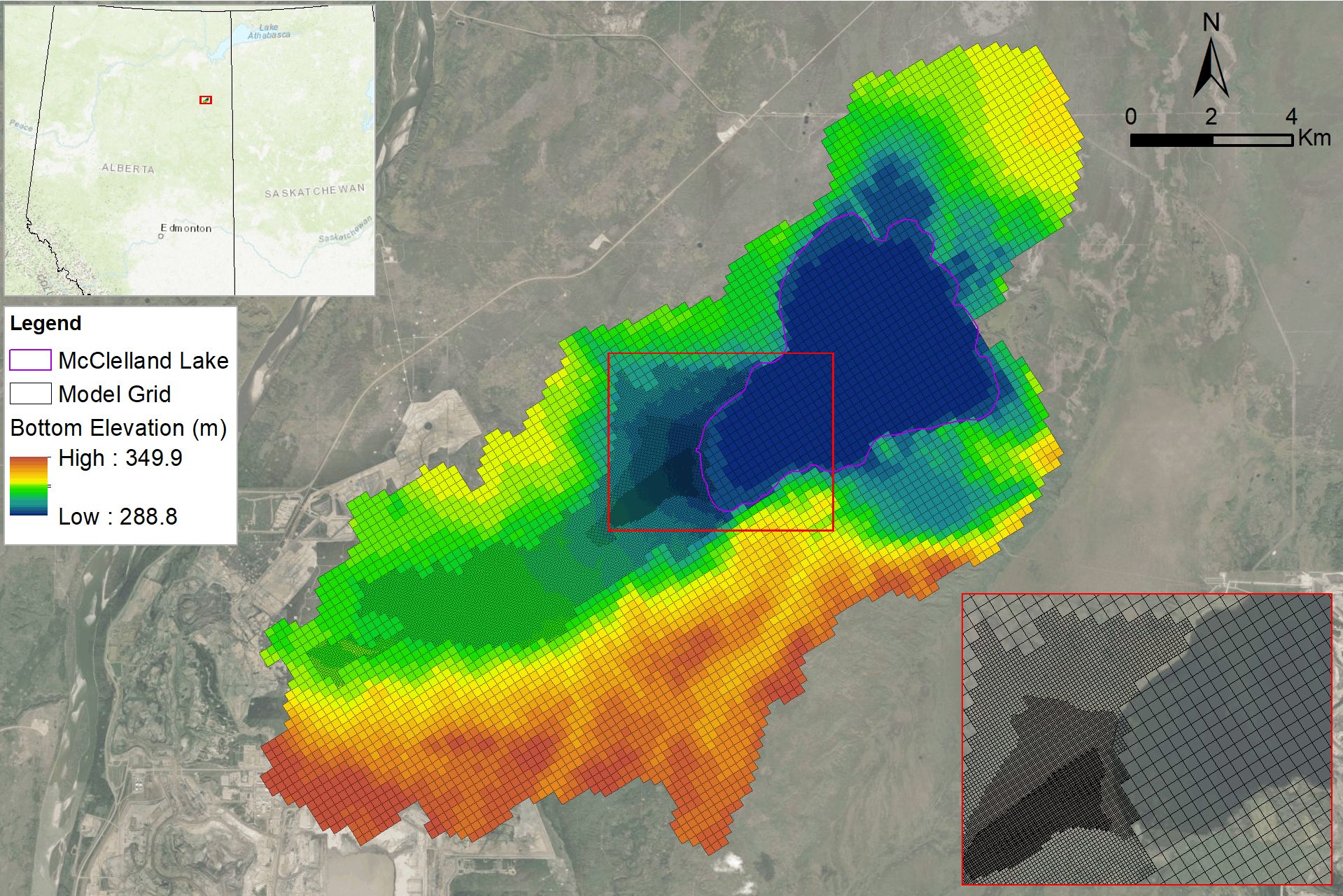 McClelland Lake Wetland Complex modelling, Alberta, Canada