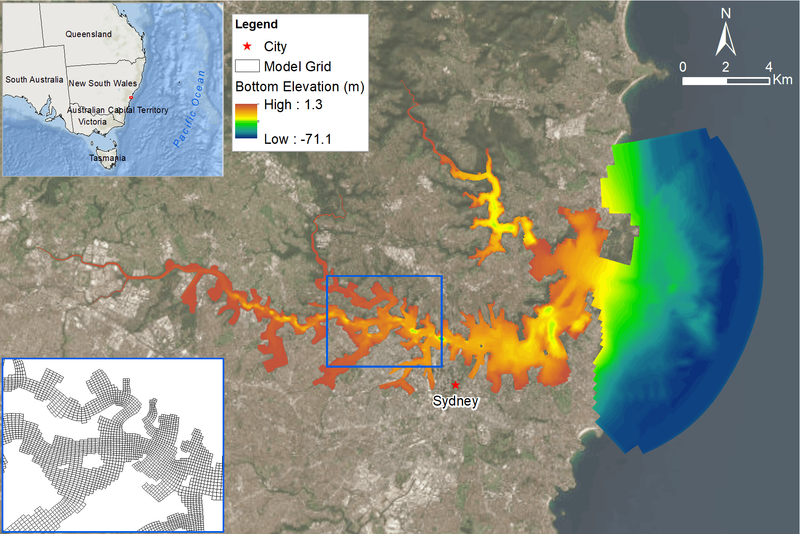 Sydney Harbour real-time hydrodynamic model, Australia