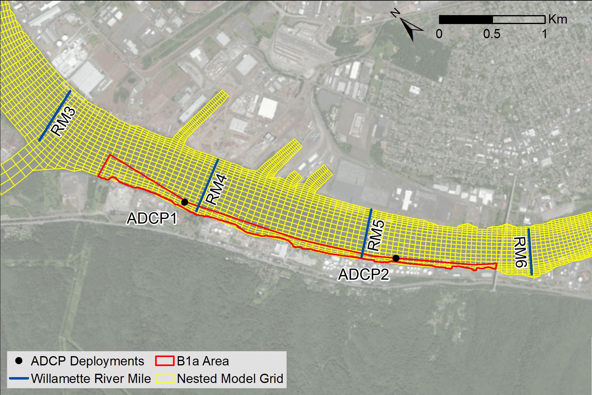 Portland Harbor hydrodynamic model recalibration and ADCP validation