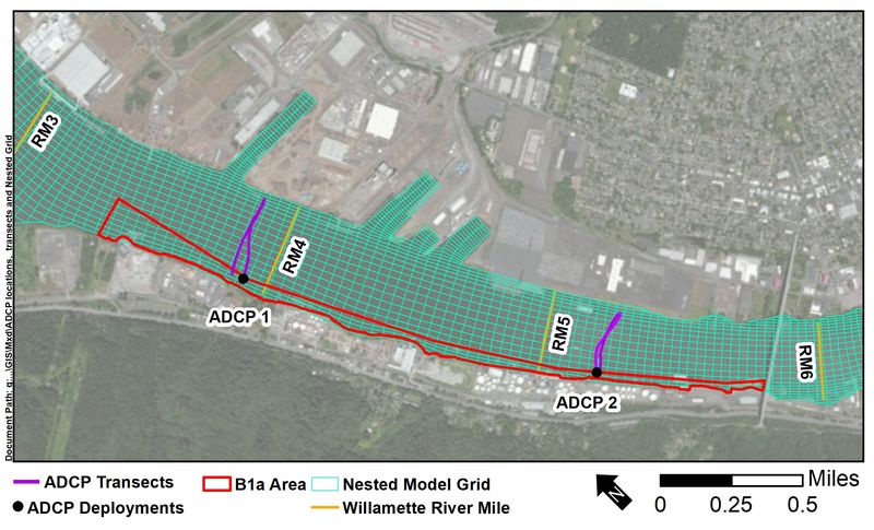 Portland Harbor hydrodynamic model recalibration and ADCP validation